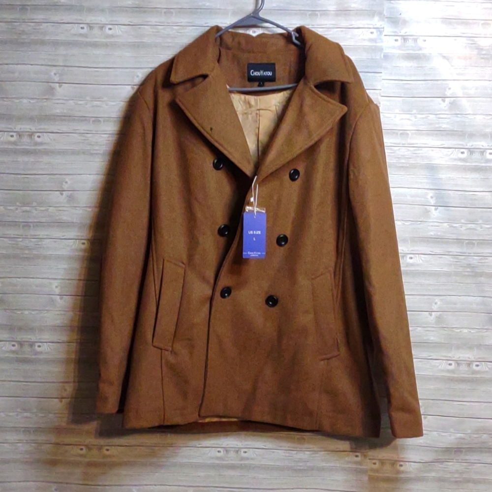 Trending this season style Size large Chou Yatou wool blend coat